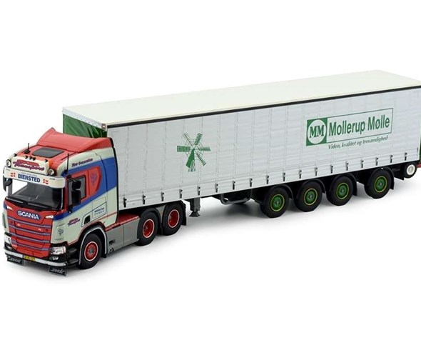 SB Transport , Biersted , NG Scania med trucktrailer - 1475kr